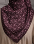 CARYS SQUARE SCARF (BURGUNDY)